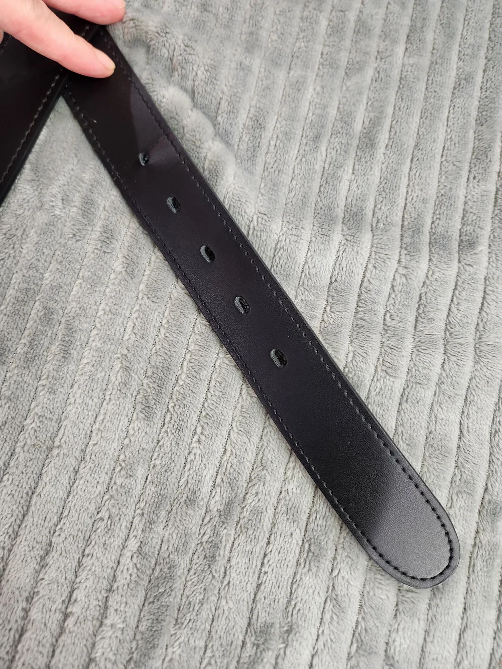 Oobe Black Unisex  black Leather Barton Belt Size M Approx. 40 in Everyday Use
